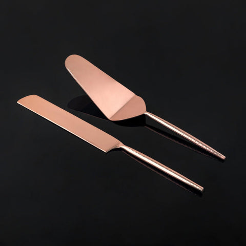 Copper Coated Stainless Steel Cake Knife & Server - Eyaas
