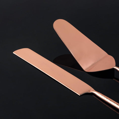 Copper Coated Stainless Steel Cake Knife & Server - Eyaas
