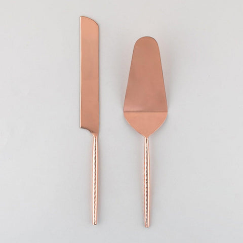 Copper Coated Stainless Steel Cake Knife & Server - Eyaas