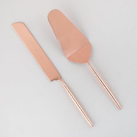 Copper Coated Stainless Steel Cake Knife & Server - Eyaas