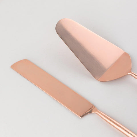 Copper Coated Stainless Steel Cake Knife & Server - Eyaas