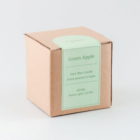 Soy Wax Scented Candle (Green Apple) - Eyaas