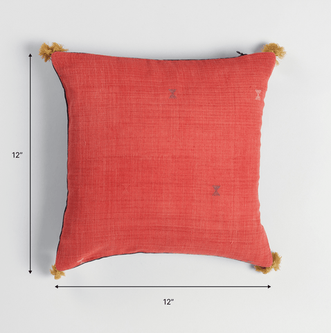 Handwoven Cotton Cushion Covers 12x12 - Set of 3 - Eyaas