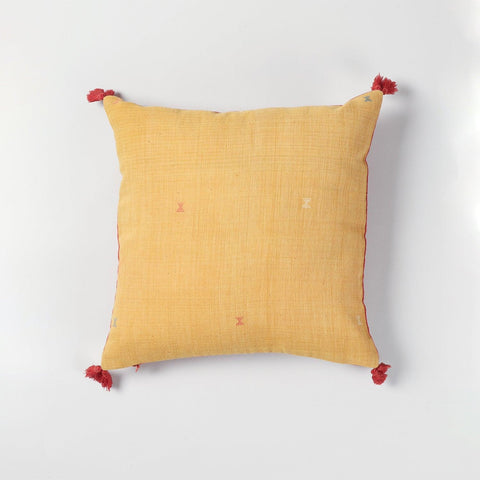 Mustard Cotton Cushion Covers 12x12 - Set of 2 - Eyaas