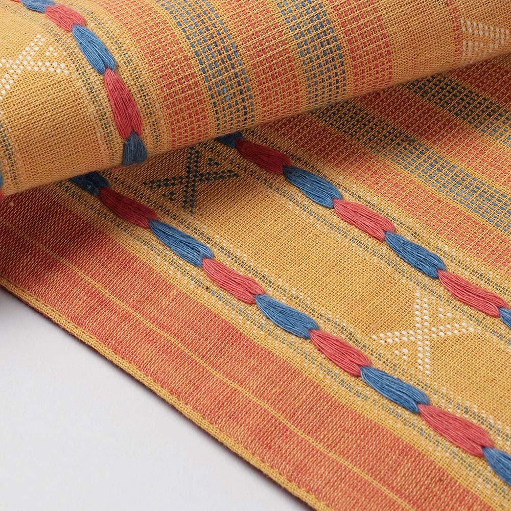 Mustard Cotton Handwoven Cotton Table Runner