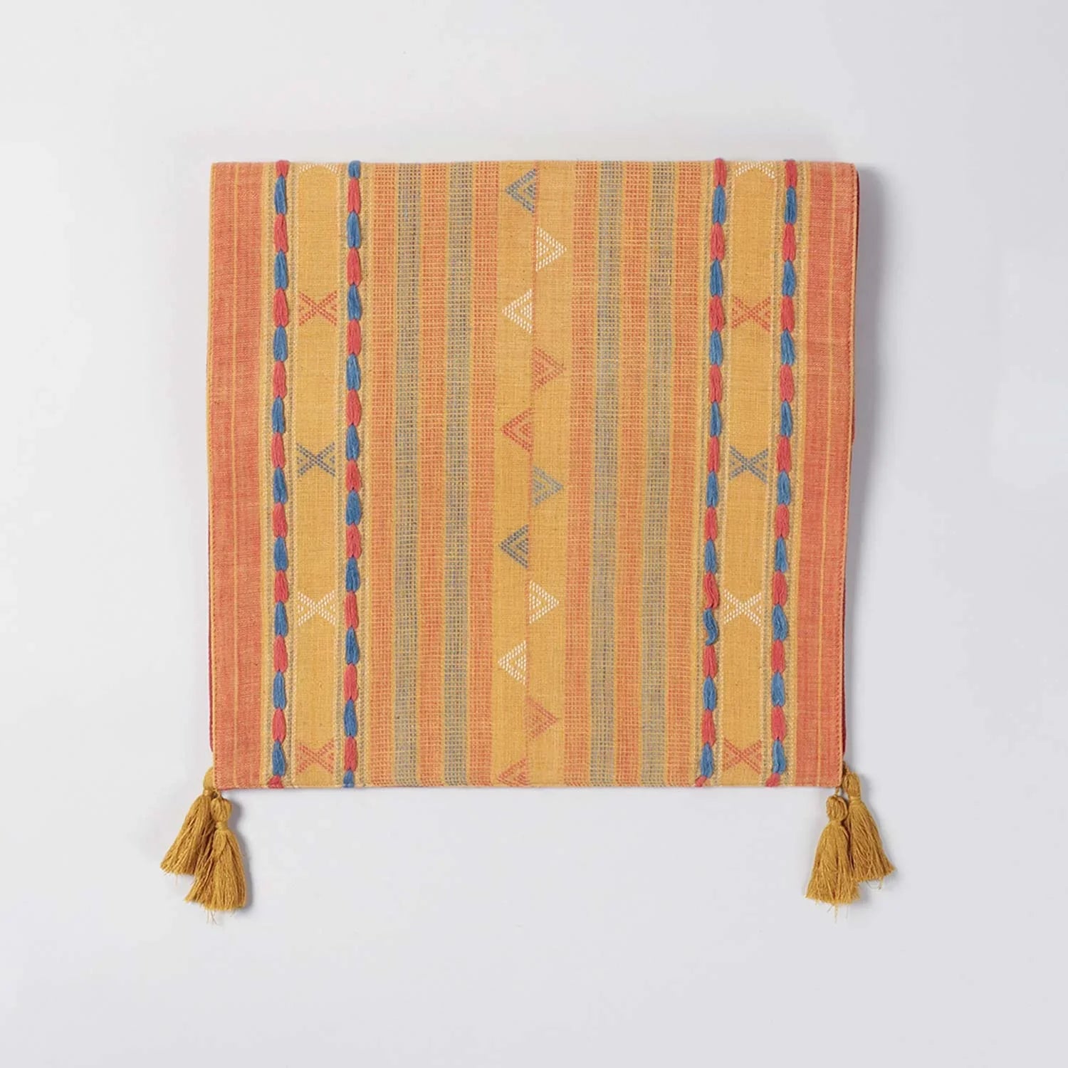 Mustard Cotton Handwoven Cotton Table Runner