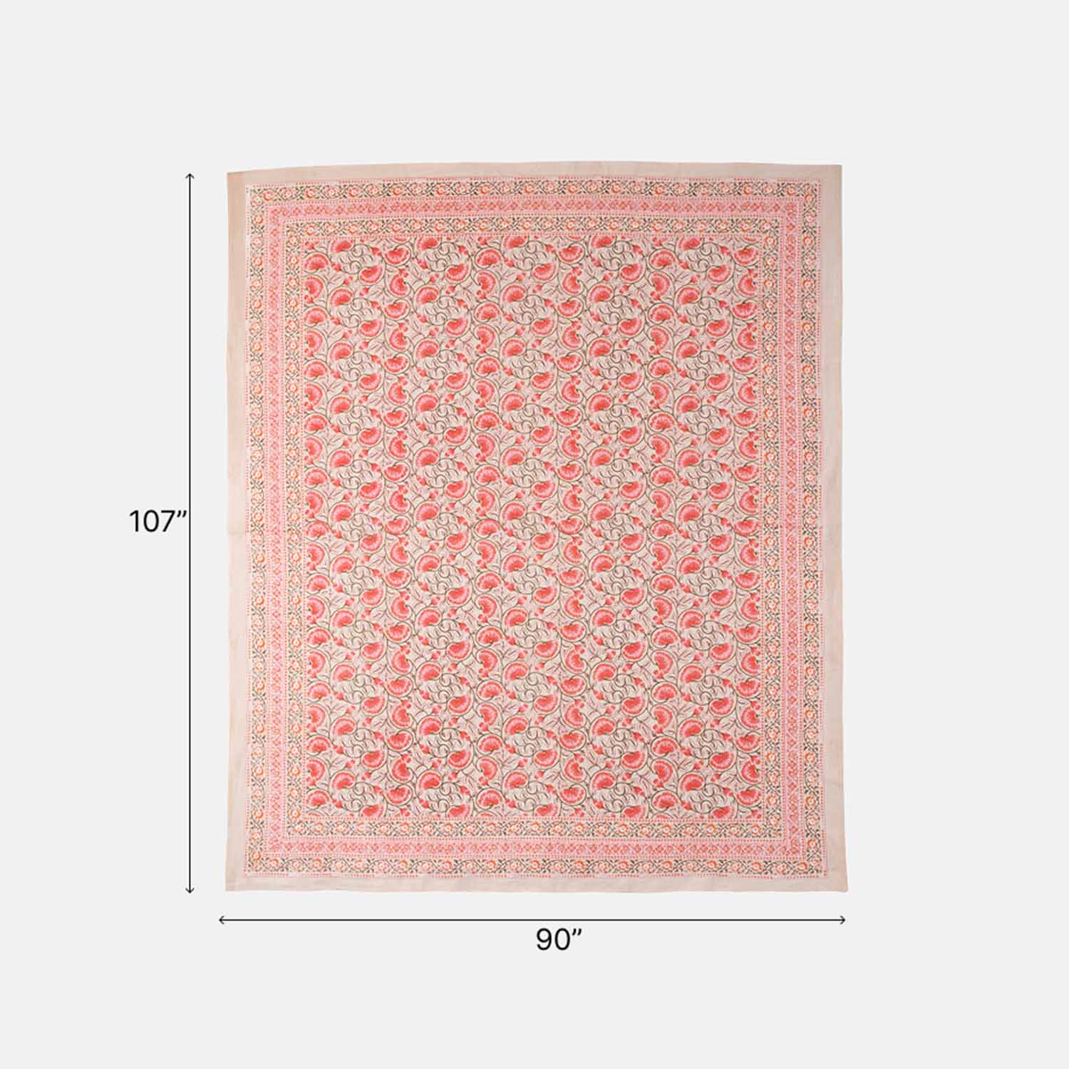 King-size Lotus Printed Bedcover, Pink
With 2 Pillow Cases - Eyaas