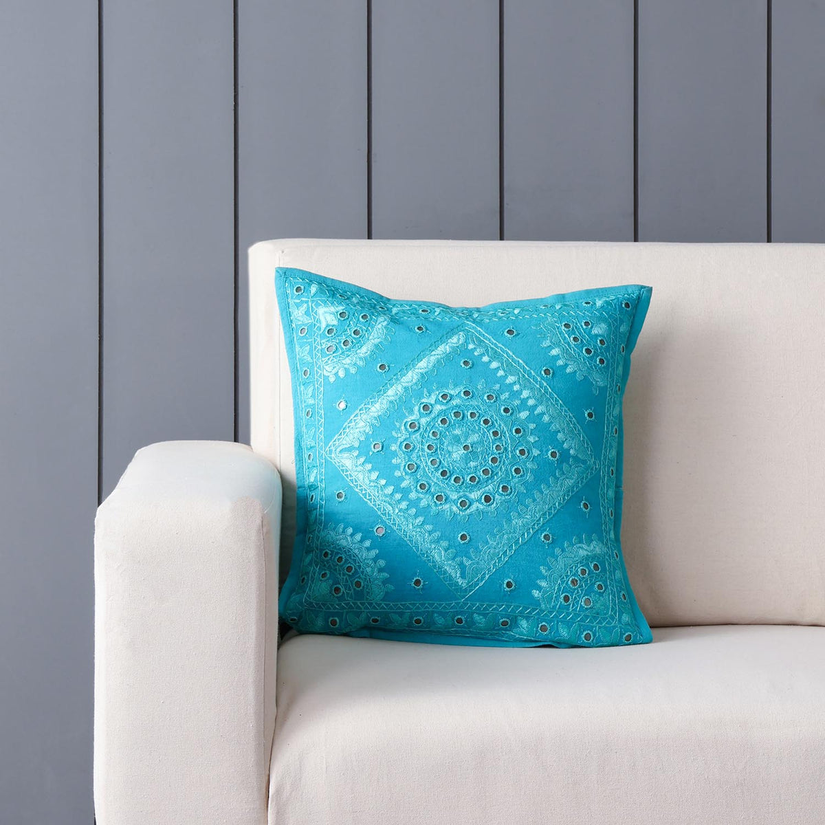 Mirrorwork Cushion - 16x16