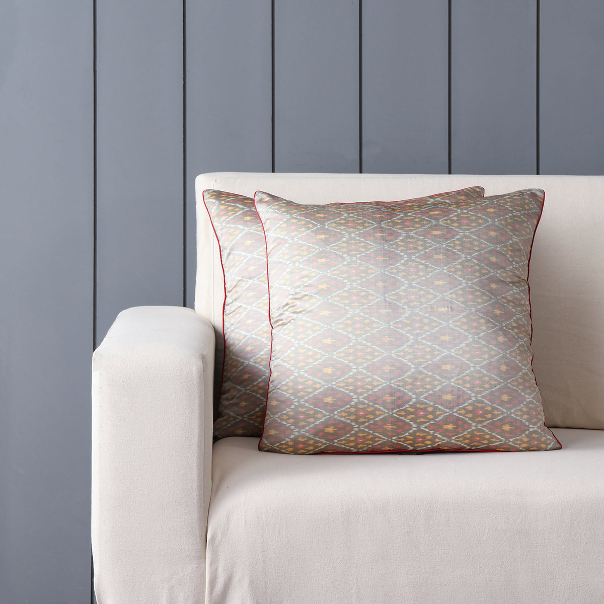 Silk Ikat Cushion Cover  - 18x18