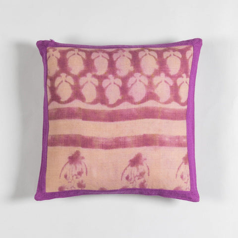 Mango Printed 16x16 Cushion Cover, Purple & Lilac - Eyaas