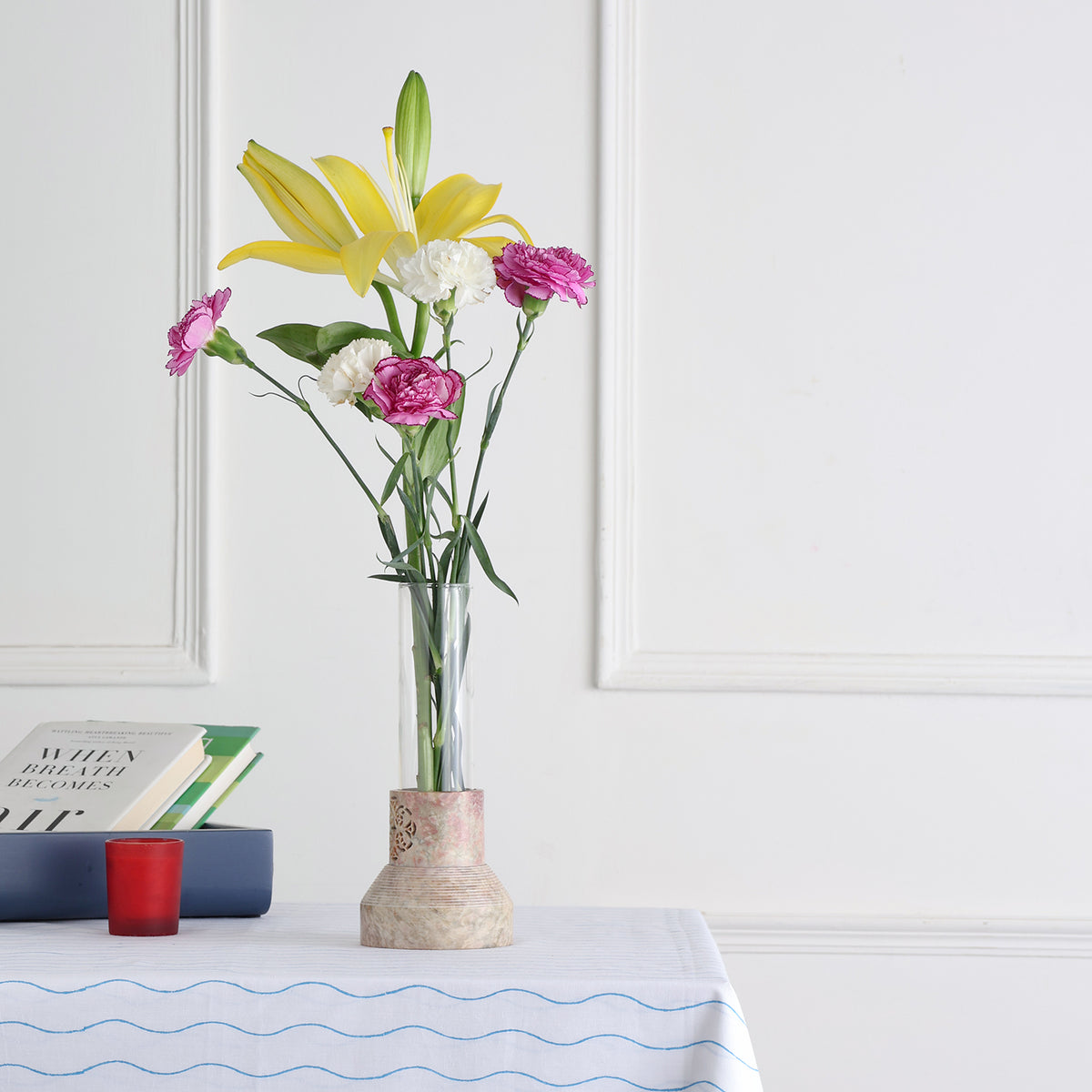 Hand Carved Soap Stone Vase