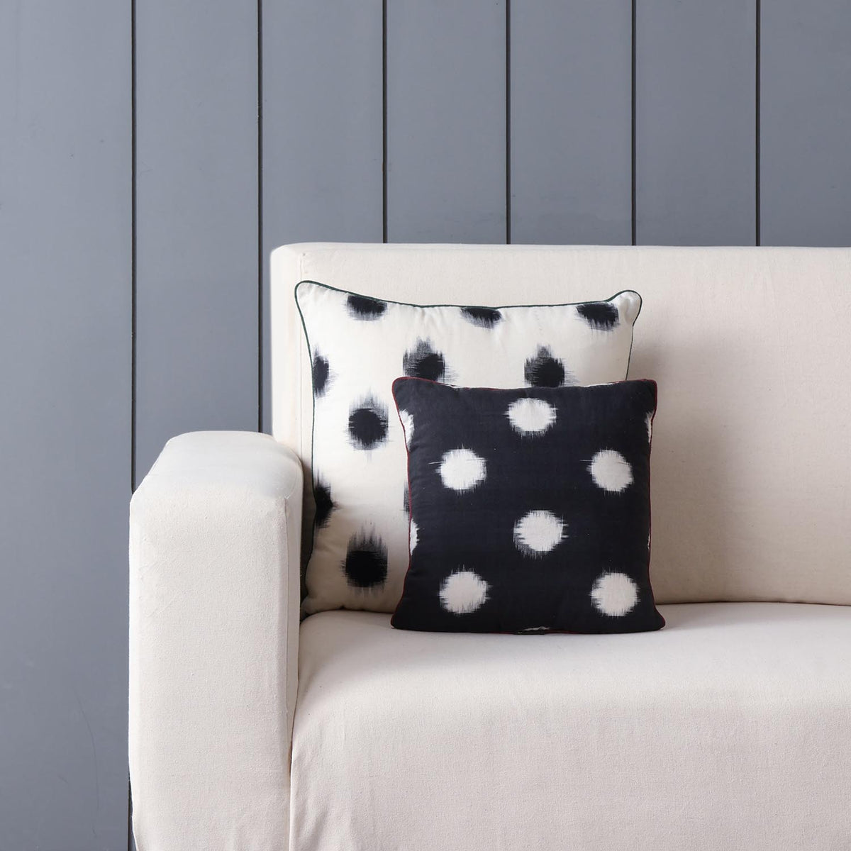 Handwoven Ikat Cushion Cover Set of 2