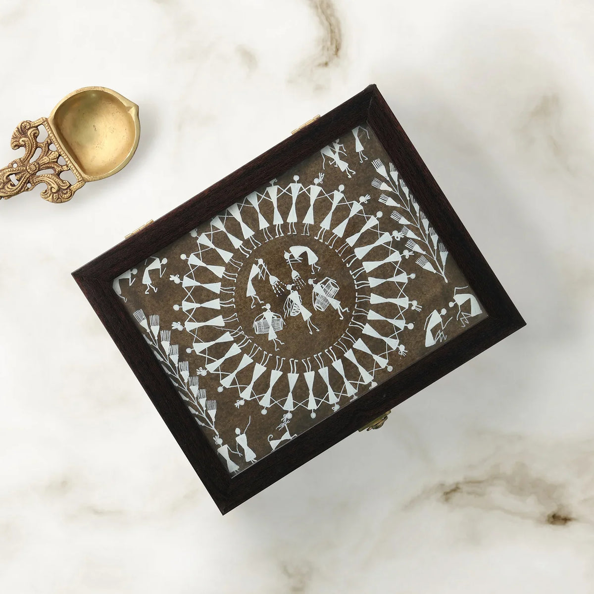Warli Hand-Painted Box
