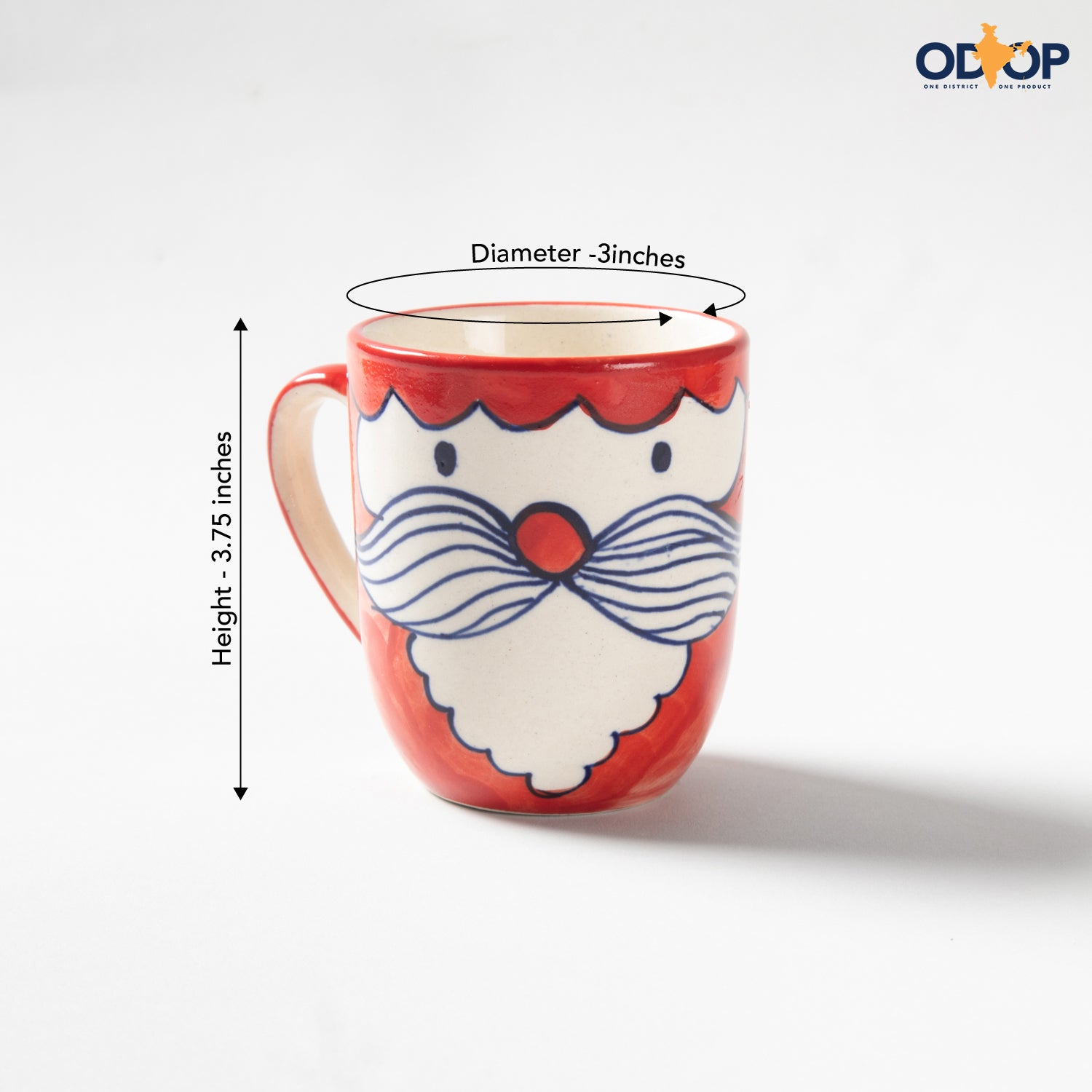 Hand Painted Santa Mug - 200ml