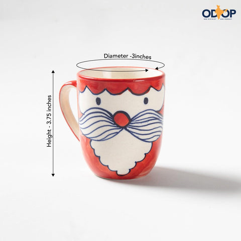 Hand Painted Santa Mug - 200ml - Eyaas