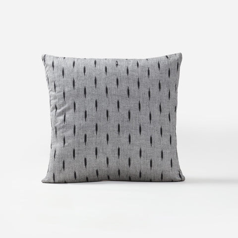 Ikat Cushion Cover 16x16, Set of 2, Grey