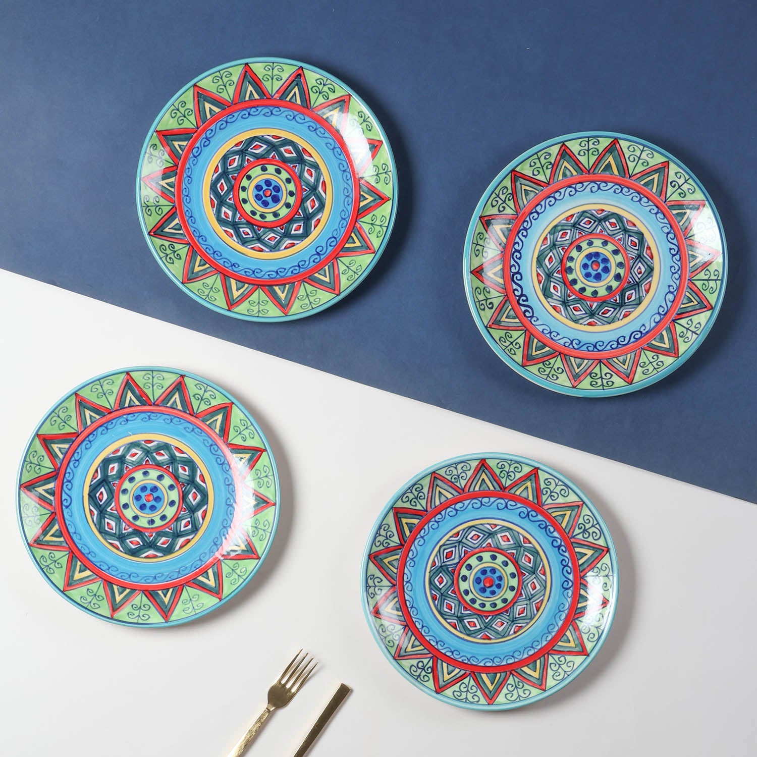 Sun Ceramic Dinner Plate - 10 Inch