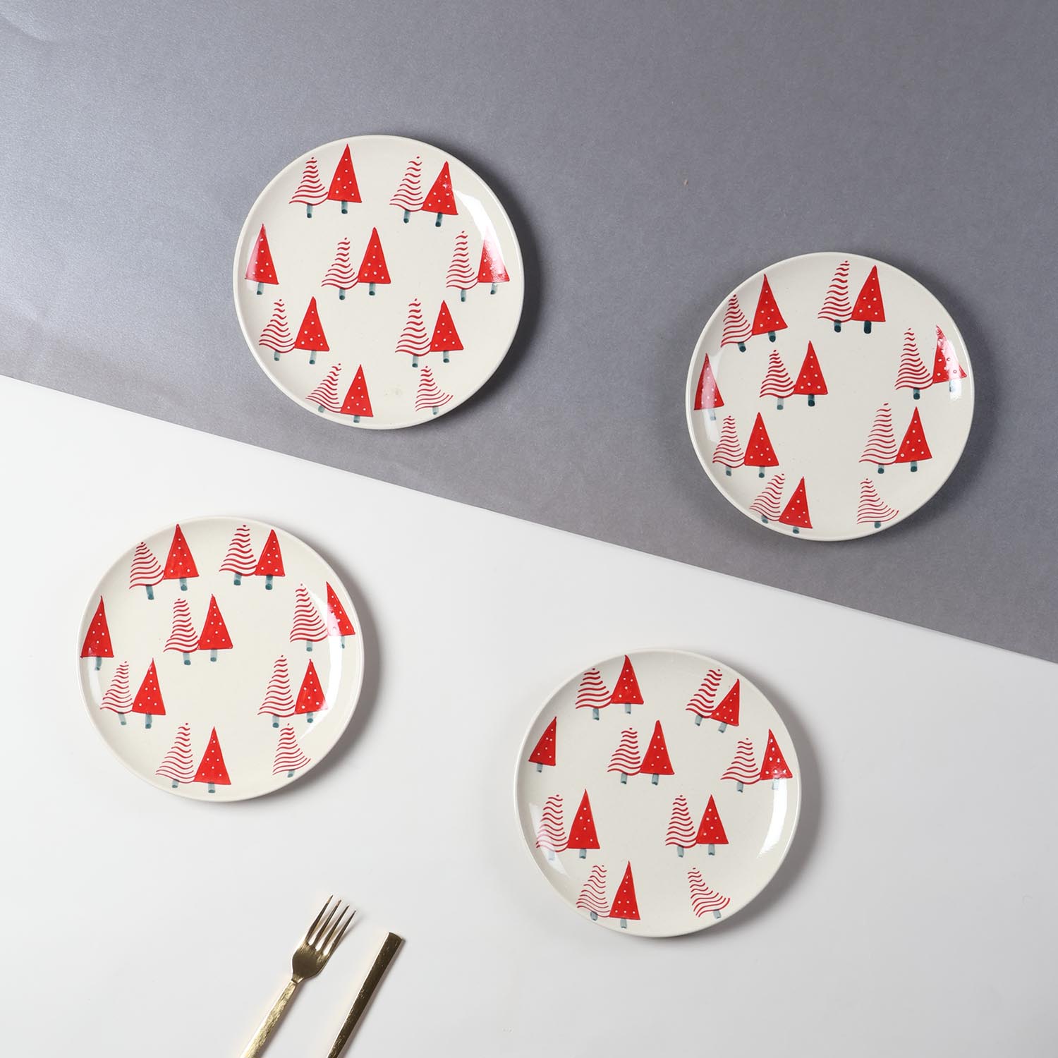 Watermelon Tree Breakfast Plate 8 Inch Set