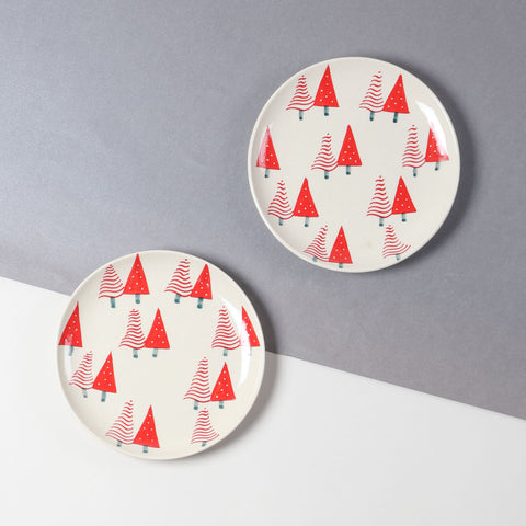 Watermelon Tree Breakfast Plate 8 Inch Set