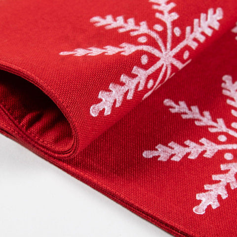 Christmas Hand Block Printed Table Runner With Tassel - Eyaas