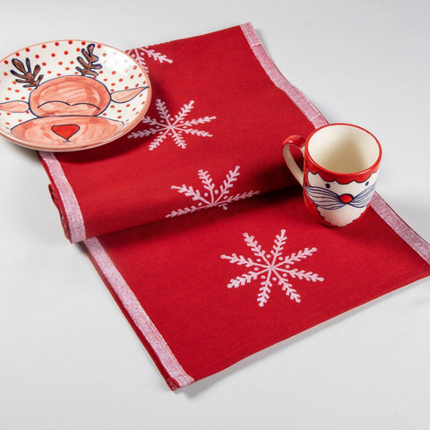 Christmas Hand Block Printed Table Runner - Eyaas