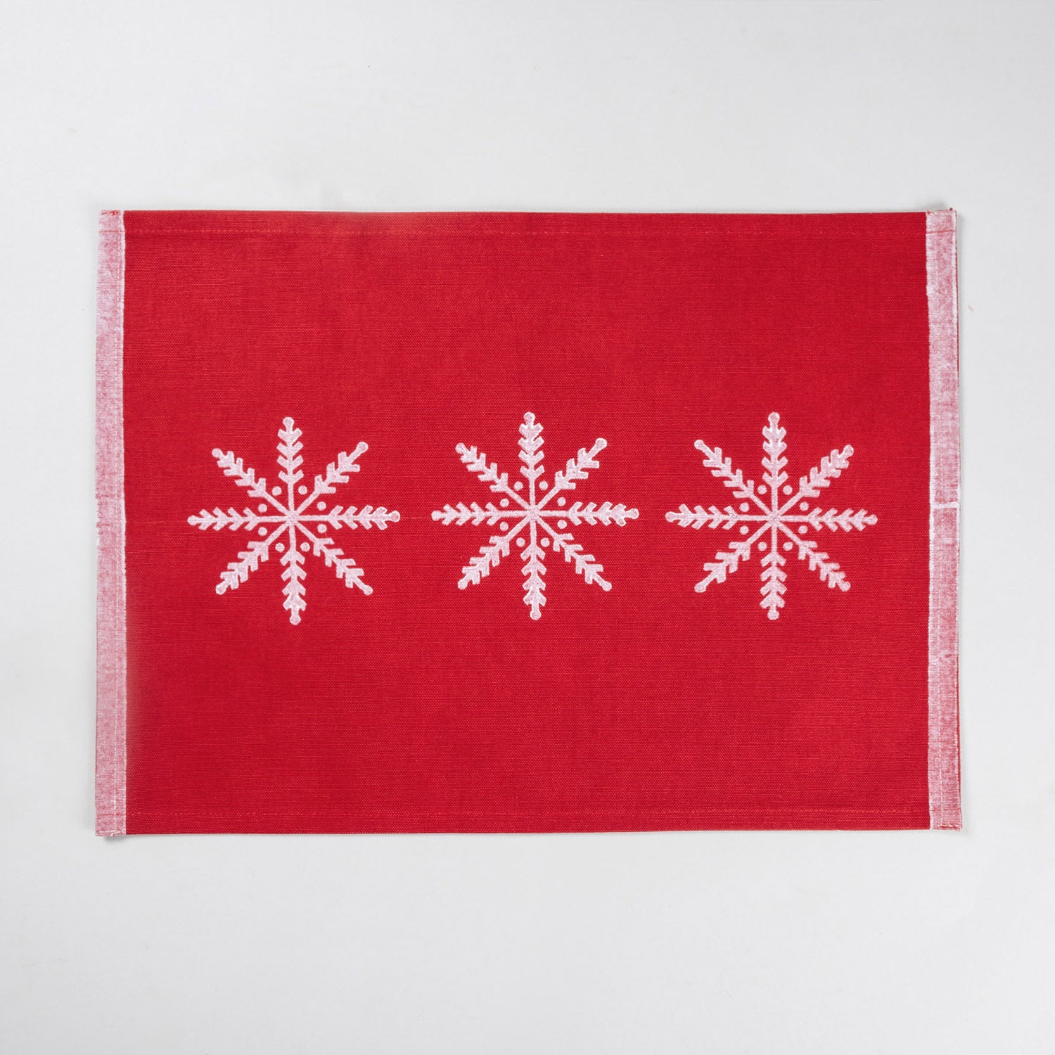 Christmas Hand Block Printed Table Mats Set of 2