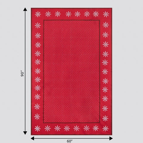 Christmas Hand Block Printed Table Cover - Eyaas