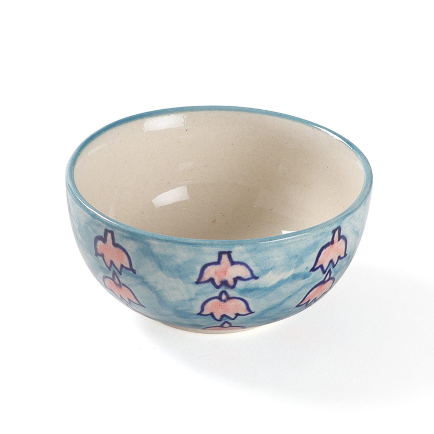 Ceramic Bowl - Set of 2, Small, Lotus