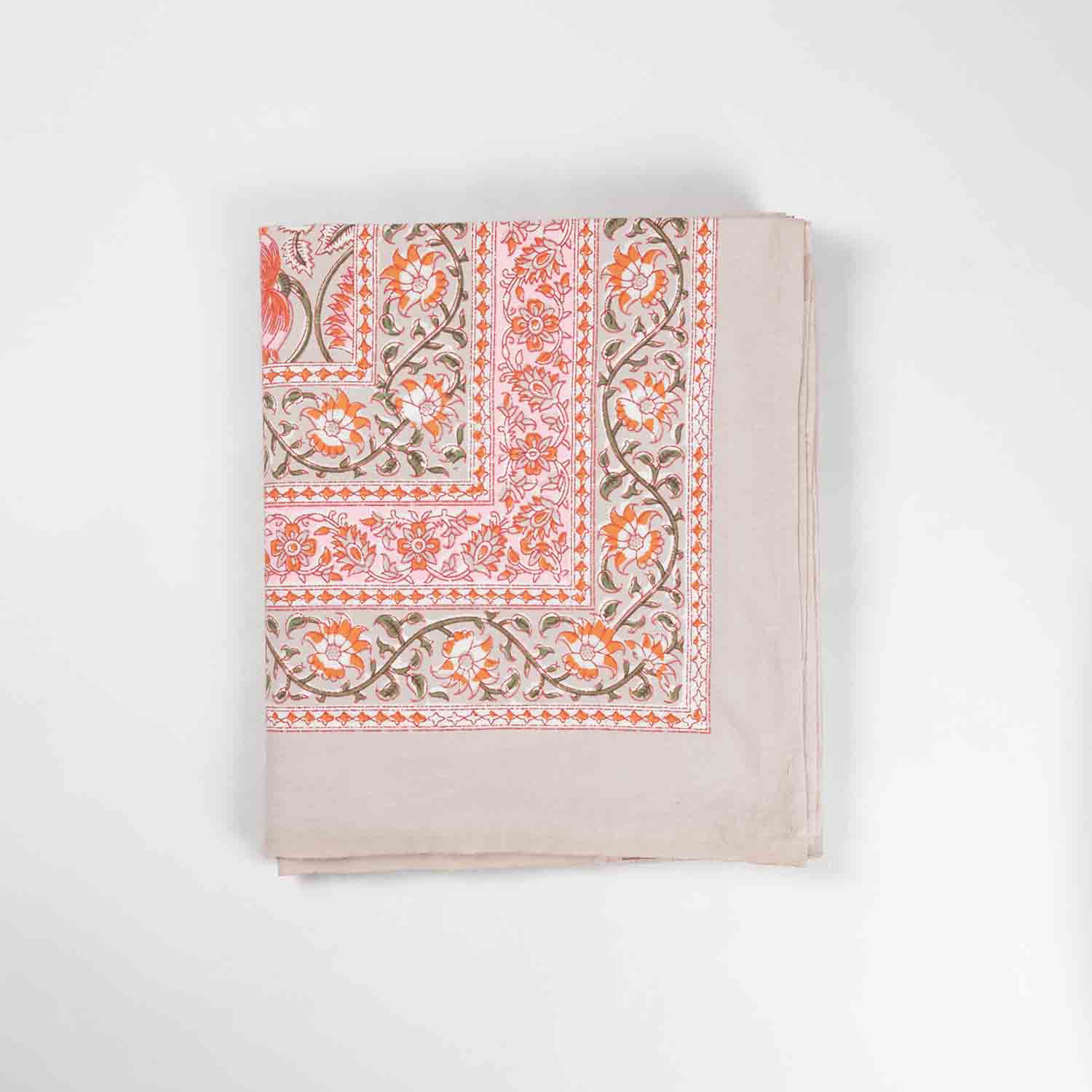 King-size Lotus Printed Bedcover, Pink
With 2 Pillow Cases - Eyaas