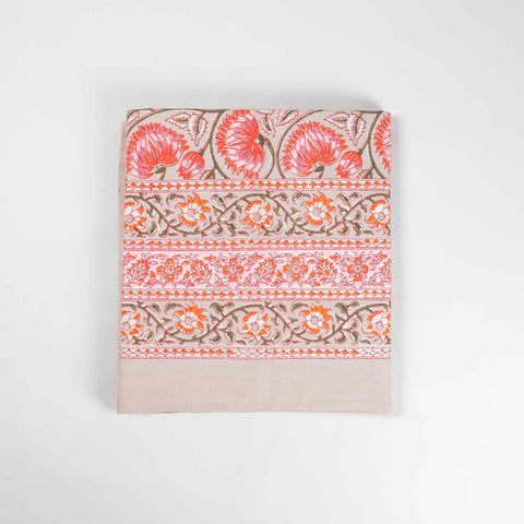 King-size Lotus Printed Bedcover, Pink
With 2 Pillow Cases - Eyaas