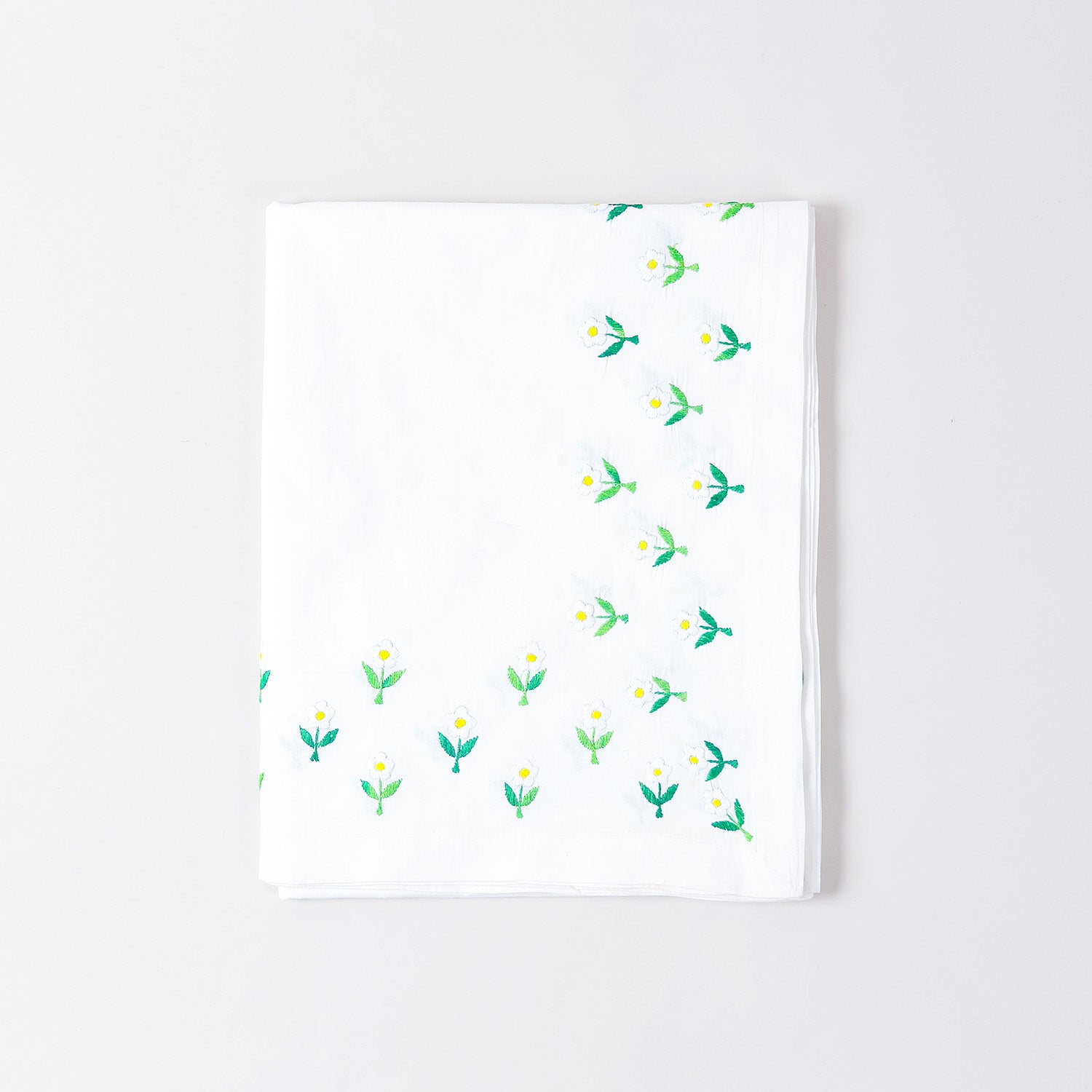 Daisies Embroidered Cutwork Table Cloth