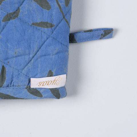 Batik Baking Glove, Sky Blue & Leafy Green - Eyaas
