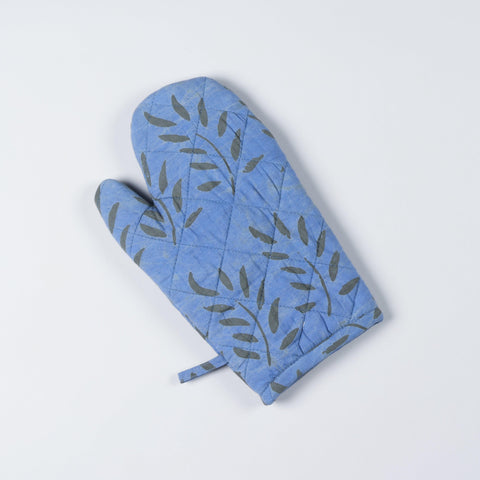 Batik Baking Glove, Sky Blue & Leafy Green - Eyaas