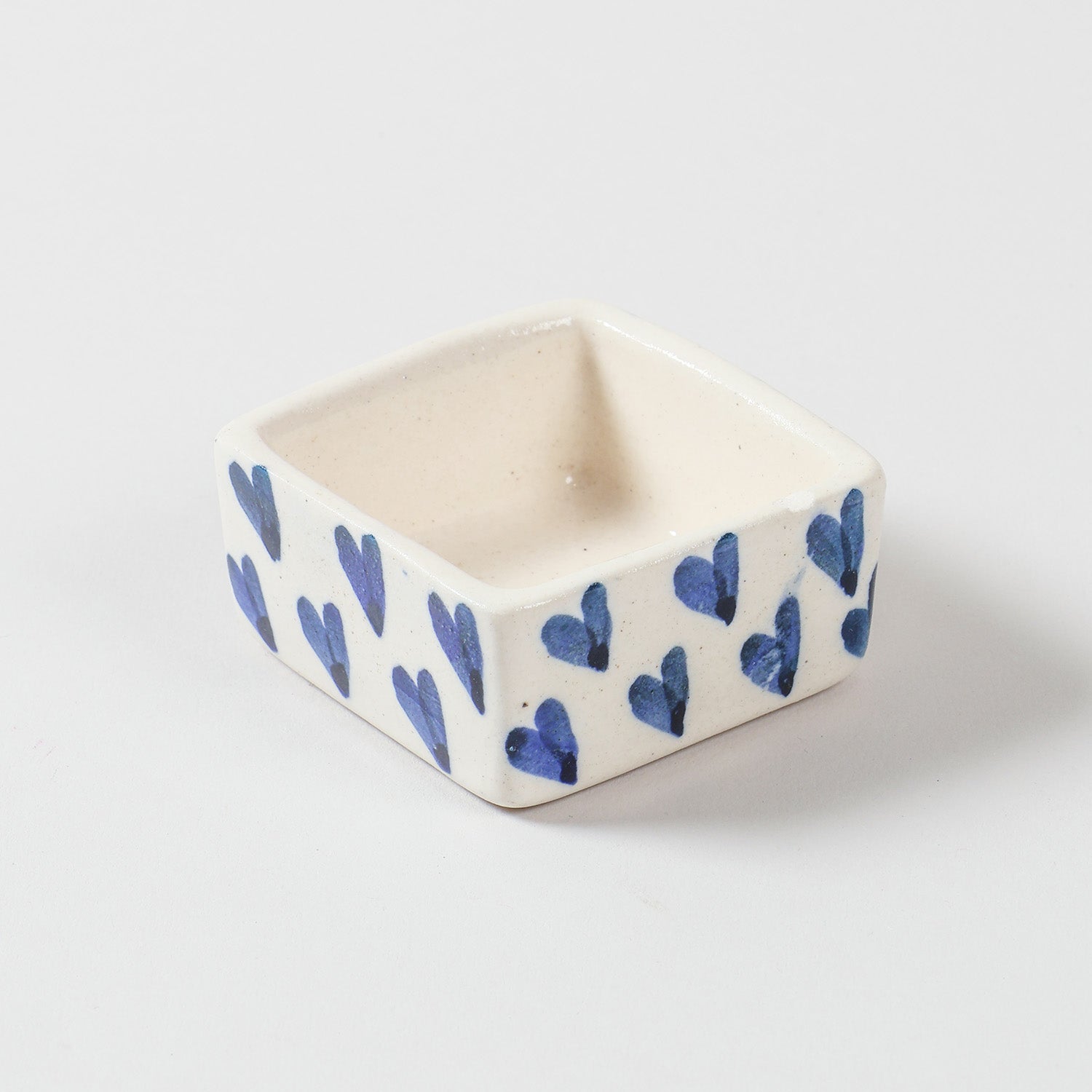 Square Ceramic Dip Bowls Set of 3 (Multi-Colour)