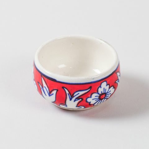 Curved Ceramic Dip Bowls Set of 3 (Multi-Colour)