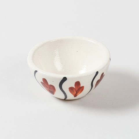 Round Ceramic Dip Bowls Set of 3 (Multi-Colour)