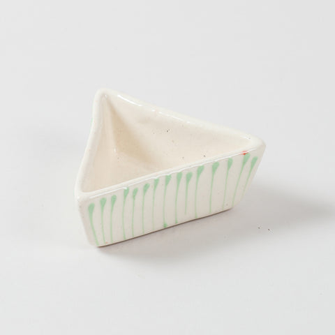 Triangle Ceramic Dip Bowls Set of 3 (Multi-Colour)