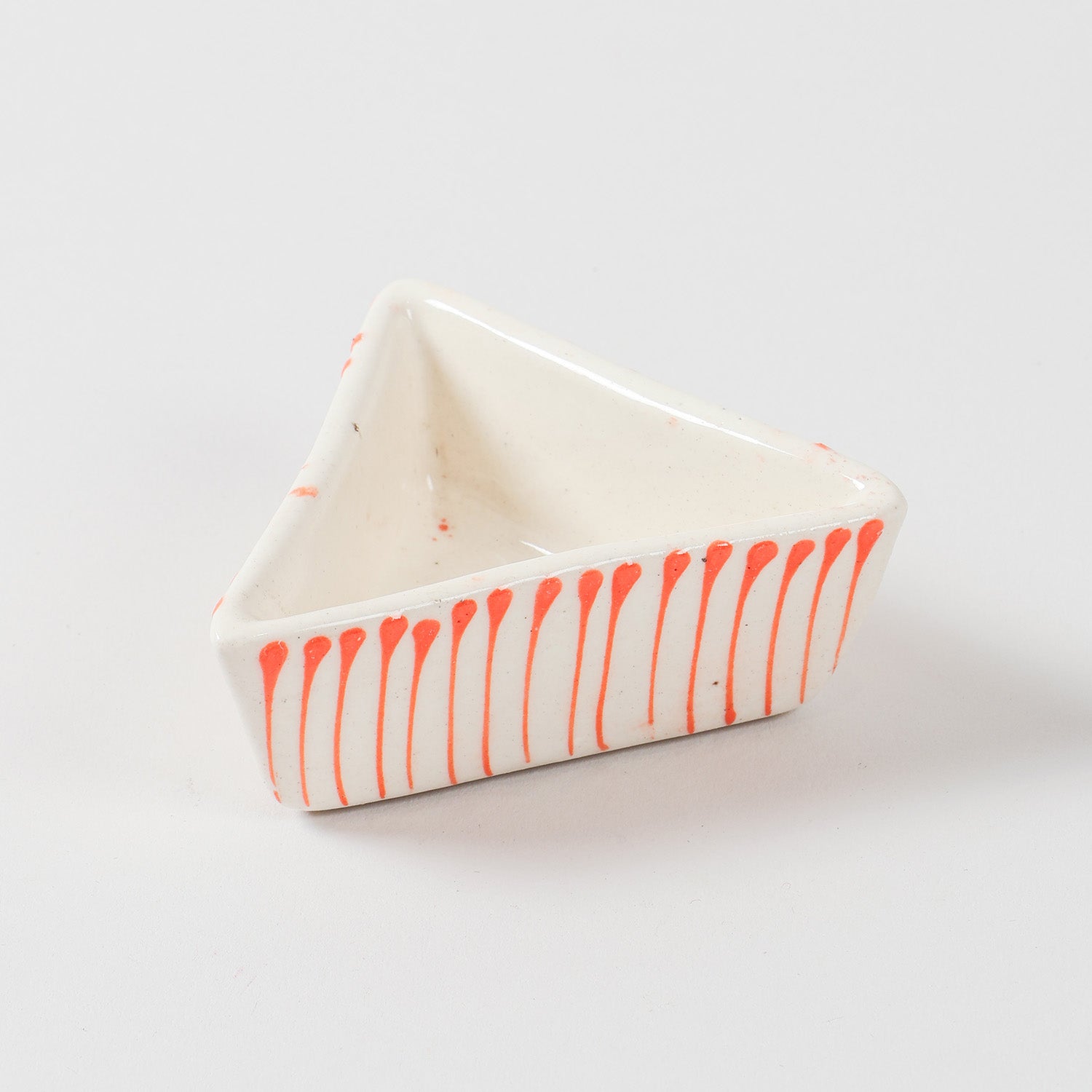 Triangle Ceramic Dip Bowls Set of 3 (Multi-Colour)