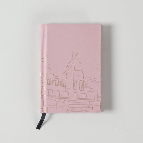 Handmade Printed Diary - Small, Pink - Eyaas