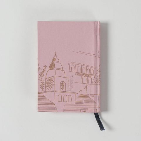 Handmade Printed Diary - Small, Pink - Eyaas