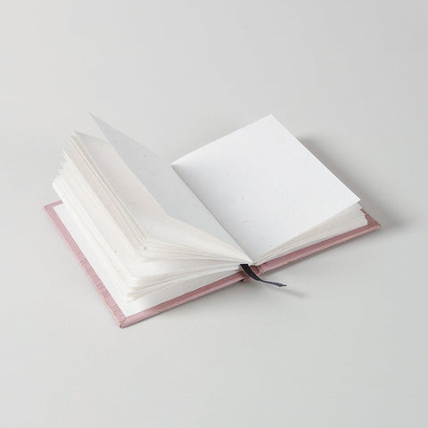 Handmade Printed Diary - Small, Pink - Eyaas