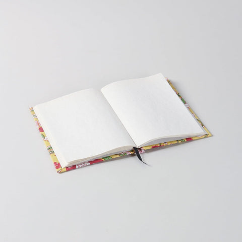 Block Printed Handmade Diary, Yellow - Eyaas