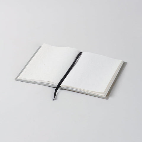 Handmade Printed Diary - Large, Grey - Eyaas
