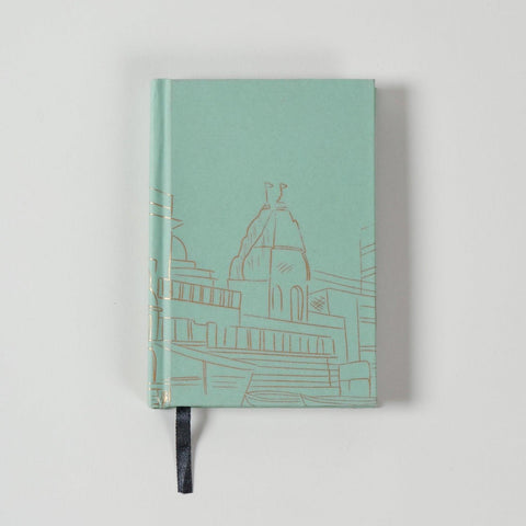 Handmade Printed Diary - Small, Green - Eyaas