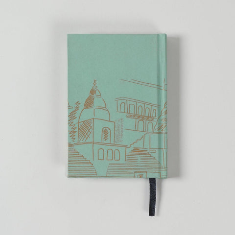 Handmade Printed Diary - Small, Green - Eyaas