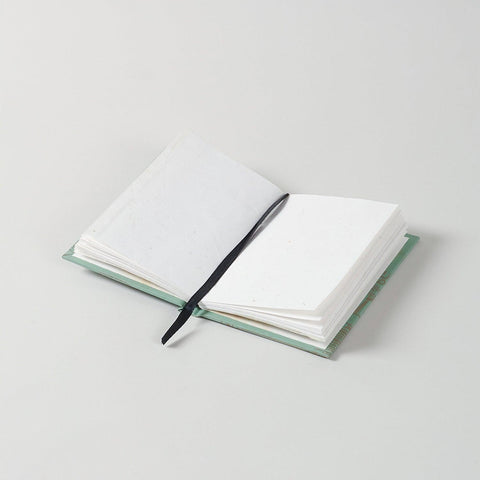 Handmade Printed Diary - Small, Green - Eyaas