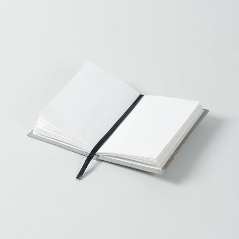 Handmade Printed Diary - Small, Grey - Eyaas