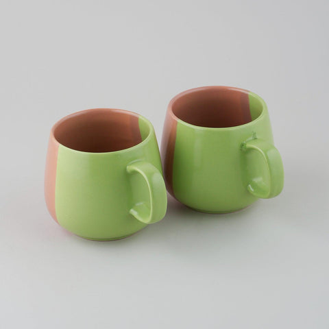 2 Cups & Hibiscus Mint Green Teas (40 gms) Set - Eyaas