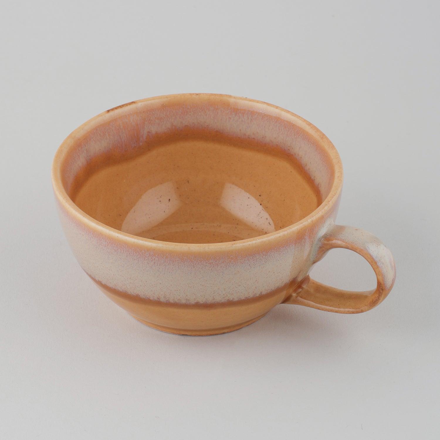 Tea Pot & Cup with Peach Chamomile Teas (40 gms) Gift Set - Eyaas