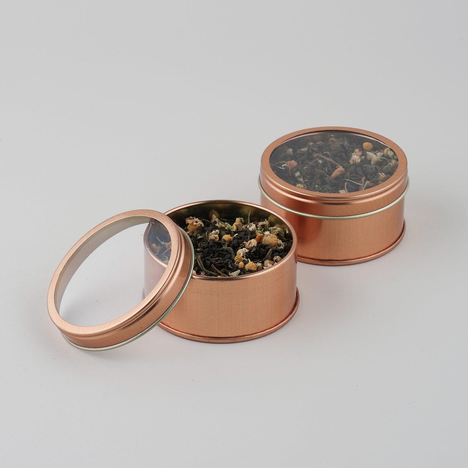 Tea Pot & Cup with Peach Chamomile Teas (40 gms) Gift Set - Eyaas
